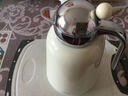 UKA保溫水壺大容量玻璃內膽暖瓶家用熱水壺泡茶悶茶壺禮品 奶白1.5L 曬單實(shí)拍圖