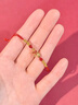 中國黃金（CHINA GOLD）黃金手鏈女足金錦鯉編織手繩本命年轉運珠首飾結婚生日禮物送女友 足金幸運錦鯉手繩 約0.35g【品牌禮盒】 曬單實(shí)拍圖