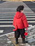 硯臺家童裝男童紅色棉衣外套冬裝棉襖女寶寶衣服棉服兒童過(guò)年拜年服 紅色 貓咪款 110 曬單實(shí)拍圖