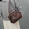 viney牛皮包包女包手提斜挎包輕奢品牌單肩生日情人節禮物送女朋友老婆 曬單實(shí)拍圖