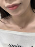 Colaivkloia小蠻腰項鏈女士轉運珠S925銀吊墜鎖骨鏈情人節生日禮物送男女友 小蠻腰項鏈-玫瑰金色 曬單實(shí)拍圖