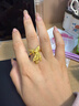 老鳳祥黃金戒指鳳舞九天鳳凰婚嫁五金鳳戒古法金送女友老婆結婚三金婚戒 鳳凰戒指(約8g) 曬單實(shí)拍圖