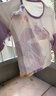 多嘻?？▋和痶恤長(cháng)袖春秋季寶寶衣服休閑內搭打底衫 紫色涂鴉兔 100  曬單實(shí)拍圖
