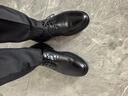 海瀾之家HLA皮鞋男商務(wù)休閑秋冬正裝德比鞋子HAAPXM1EBH077 黑色42 曬單實(shí)拍圖