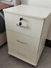 辦公室資料文件柜帶鎖桌下矮柜抽屜式收納儲物柜辦公置物柜 【兩門(mén)款式】云溪白60×60×60cm 曬單實(shí)拍圖