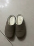 AILUKI日本勃肯棉拖鞋男潮冬季新款厚底百搭防滑耐磨保暖大碼男士懶人一 沙色【高級版】 41-42 曬單實(shí)拍圖