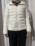 坦博爾輕薄羽絨服女短款連帽百搭休閑秋冬女士外套 淺云白 S(160) 曬單實(shí)拍圖