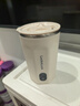 樂(lè )扣樂(lè )扣自動(dòng)攪拌杯磁力電動(dòng)咖啡杯可攪拌豆漿316不銹鋼杯水杯直飲杯 白色 400ml 曬單實(shí)拍圖