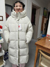 坦博爾【爆款】高充絨量連帽羽絨服女中長(cháng)款加厚保暖冬天外套TBF530780D 知春米 L (170) 曬單實(shí)拍圖