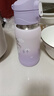 膳魔師（THERMOS）保溫杯兒童小學(xué)生開(kāi)學(xué)必備大容量吸管杯直飲杯女水壺550ml紫 曬單實(shí)拍圖