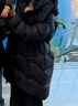 香影【太陽(yáng)金】黑色羽絨服女2025冬季新款時(shí)尚白鴨絨中長(cháng)加厚外套 黑色 L 曬單實(shí)拍圖
