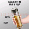 蘇泊爾（SUPOR）雙層玻璃杯茶水分離辦公泡茶杯男女出行車(chē)載水杯 送禮禮盒裝 曬單實(shí)拍圖