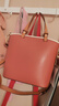 紅谷女包手提包包牛皮水桶包女士手提包單肩包斜挎包 新年生日禮物 曬單實(shí)拍圖