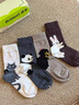 PRIMEET派米【羊毛襪子女】冬季加厚保暖日系中筒襪2025秋冬卡通襪子 曬單實(shí)拍圖