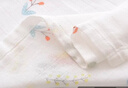 貝啟初嬰兒浴巾雙層紗布浴巾棉蓋毯新生毛巾被薄春夏 曬單實(shí)拍圖