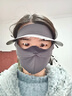 小野和子帽檐防曬面罩騎行女夏季防紫外線(xiàn)醫美防護全臉口罩 星巖灰  曬單實(shí)拍圖