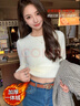浪莎毛衣女秋冬新款2025年加絨加厚一體絨內搭打底衫修身保暖針織衫女 曬單實(shí)拍圖