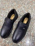意爾康男鞋冬季加絨加厚休閑皮鞋一腳蹬中老年防滑爸爸鞋子男大碼 黑色加絨款Y1886 40 加絨和不加絨尺碼一樣 曬單實(shí)拍圖