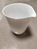 鈺銓龍門(mén)羊脂玉瓷上釉公道杯 德化白瓷光亮易清洗陶瓷分茶器家用茶海配件 羊脂玉瓷上釉公道杯（約220ml) 曬單實(shí)拍圖