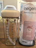 HEGEN海格恩吸管杯1-3歲330ml兒童PPSU多功能學(xué)飲杯直飲喝水杯大麥金色 曬單實(shí)拍圖