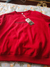 啄木鳥(niǎo)長(cháng)袖T恤女秋季新款中年女裝百搭顯瘦時(shí)尚洋氣打底衛衣 酒紅 4XL 曬單實(shí)拍圖