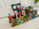 我的世界磁力方塊磁力磁鐵拼搭積木益智玩具兒童生日禮物3-6-12歲 隨機款450顆粒/送20人仔/收納桶 曬單實(shí)拍圖