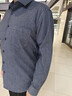 杉杉（FIRS）【純棉加絨保暖】襯衫男加厚冬季中年爸爸法蘭絨襯衣 中灰條 40 曬單實(shí)拍圖