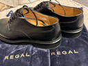 REGAL麗格T83C舒適輕便男士皮鞋固特異制法百搭休閑皮鞋男德比皮鞋 B(黑色) 41 曬單實(shí)拍圖