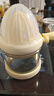 手動(dòng)榨汁機榨汁器擠壓器小型家用橙汁水果橙子檸檬壓榨器壓汁神器 手搖榨汁機-奶黃【帶蓋防塵 防噴濺】 曬單實(shí)拍圖