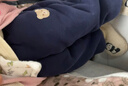嘟嘟家寶寶束腳褲卡通韓版冬款男童褲子寬松百搭秋冬女童衛褲潮 藏青 90 曬單實(shí)拍圖