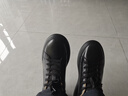 金利來(lái)（Goldlion）男鞋厚底增高休閑鞋25年秋新款潮流炫酷板鞋G578530303AAE黑42 曬單實(shí)拍圖