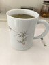 上官大人景德鎮陶瓷茶杯茶具辦公室泡茶杯子帶蓋青瓷茶杯水杯家用定制刻字 竹報平安500ml 曬單實(shí)拍圖