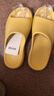 樸西靜步新款女士室內居家涼拖eva軟底浴室洗澡 香蕉黃  37-38 曬單實(shí)拍圖