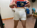 ALO YOGA夏季瑜伽短褲運動(dòng)跑步健身短褲女款高腰修身提臀緊身褲三分褲 天鵝白 (剩余一條) M (建議100-110斤) 曬單實(shí)拍圖