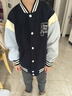 左西童裝男童棒球服2026新款兒童外套學(xué)院衛衣運動(dòng)上衣潮 深藏青 140 曬單實(shí)拍圖