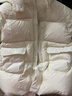 童泰（TONGTAI）寶寶羽絨服冬季衣服兒童中長(cháng)款連帽三防外套鴨絨上衣白色120cm 曬單實(shí)拍圖