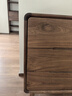赫蘭菲實(shí)木斗柜黑胡桃木六斗柜臥室收納柜現代簡(jiǎn)約床尾靠墻儲物柜 1.2米(無(wú)輔木) 曬單實(shí)拍圖