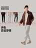 斯凱奇（Skechers）新年禮物男裝2025新品冬季加絨保暖褲子運動(dòng)衛褲休閑長(cháng)褲L325M105 曬單實(shí)拍圖