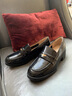 百田森粗跟樂(lè )福鞋女25年春舒適百搭學(xué)院風(fēng)增高小皮鞋單鞋 黑色 38  曬單實(shí)拍圖