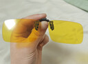 趣行上翻式夾片墨鏡 夜用駕駛鏡防遠光燈炫目 騎行近視鏡夾片 黃色 曬單實(shí)拍圖