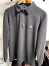 東方駱駝（EASTERN CAMEL）奢華高端男士長(cháng)袖t恤2026秋冬款德絨衛衣中年商務(wù)翻領(lǐng)polo打底衫 長(cháng)袖8589青瓷蘭 【高端品牌】 M (165) 曬單實(shí)拍圖