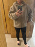 安踏羊羔絨外套女士冬季新款寬松連帽保暖加厚針織上衣162546702 曬單實(shí)拍圖