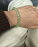 凈心石【新年禮物】和田玉手串男女款淺青玉圓珠單圈玉手鏈單珠約8mm 曬單實(shí)拍圖
