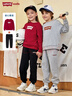 LEVI'S李維斯兒童套裝秋季男女童兩件套長(cháng)袖長(cháng)褲休閑秋裝 辣椒紅 曬單實(shí)拍圖