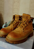 Walker Shop奧卡索馬丁靴女工裝靴戶(hù)外休閑徒步登山鞋女大黃靴M145262土黃36 曬單實(shí)拍圖