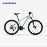 迪卡儂EXPL50山地自行車(chē)ST100碟剎鋁合金車(chē)架成人休閑通勤自行車(chē) 新款草綠色M 27.5英寸 21速 曬單實(shí)拍圖