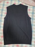 夢(mèng)特嬌（MONTAGUT）新年春節羊毛背心男純羊毛V領(lǐng)馬甲加厚保暖毛衣坎肩 黑色 XL 曬單實(shí)拍圖