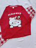 貓人（MiiOW）女童睡衣兒童春秋長(cháng)袖純棉本命年中國紅女寶寶喜慶家居服套裝 81035 【馬年寶寶新款 100%棉 】 均碼 12碼 【建議110-120cm/35-45斤】 曬單實(shí)拍圖