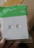 施耐德開(kāi)關(guān)插座面板86型墻面斜五孔插座面板 皓呈系列奶油白色 單六類(lèi)電腦 插座 曬單實(shí)拍圖