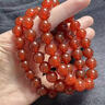 留星天然紅瑪瑙轉運珠玉鐲珠寶手串本命年朱砂手鏈紫金砂紅繩 紅瑪瑙【8MM】 曬單實(shí)拍圖